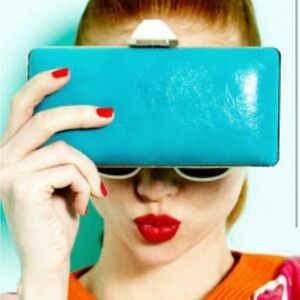 Trina Turk Banana Republic Summer 2012 Collection Purse Evening Bag Turquoise